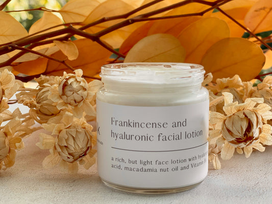 Frankincense and Hyaluronic facial lotion